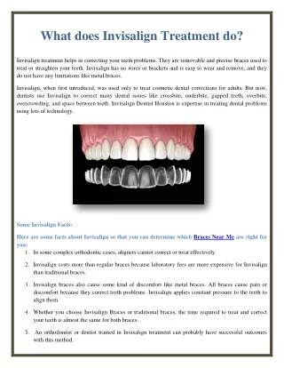 what does invisalign treatment do