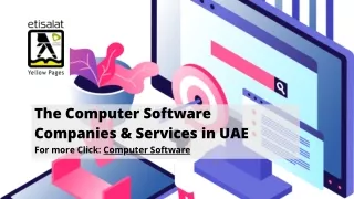 The Computer Software Companies & Services in UAE