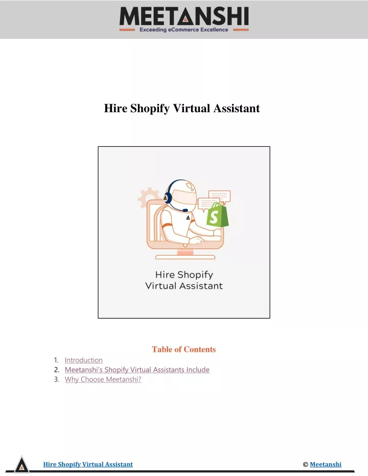 hire shopify virtual assistant