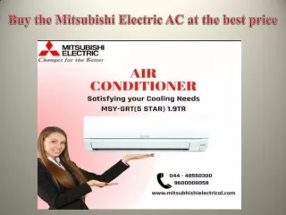 Buy the Mitsubishi Electric AC at the best price