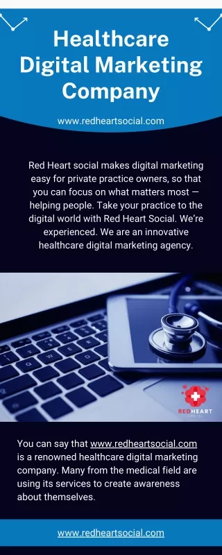Top Healthcare Digital Marketing Company - www.redheartsocial.com