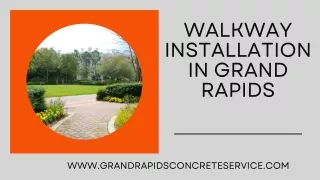 Walkway Installation - Grand Rapids Concrete Service