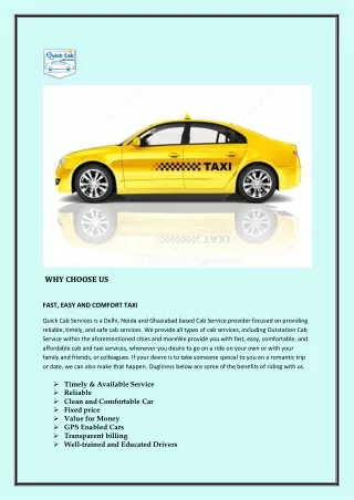 Best cab services in noida
