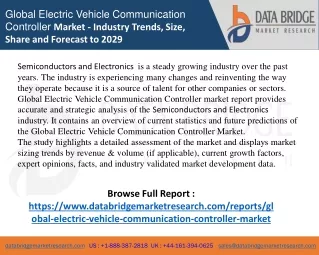 global electric vehicle communication controller