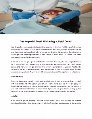 Get Help with Teeth Whitening at Petal Dental