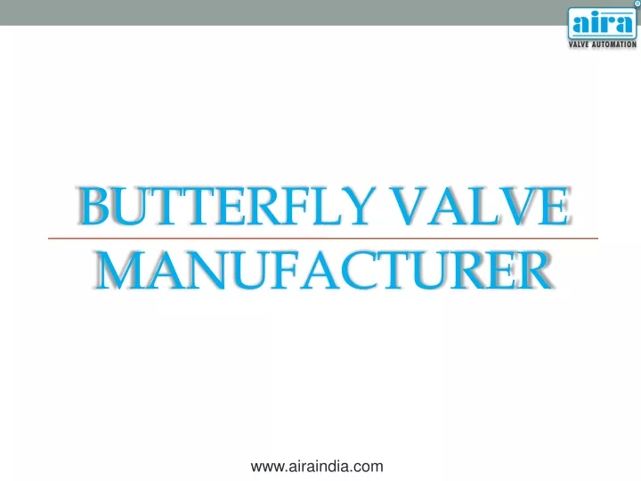 butterfly valve manufacturer