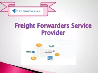 Freight Forwarders Service Provider