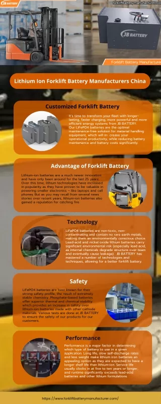 Forklift Battery Manufacturers China