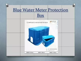 Blue Water Meter Protection Box