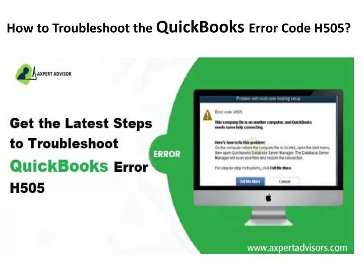 how to troubleshoot the quickbooks error code h505