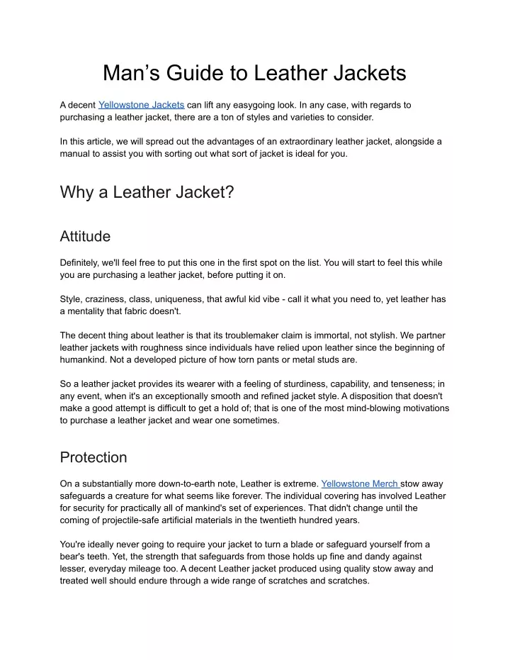 man s guide to leather jackets