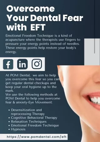Overcome  Your Dental Fear with  EFT