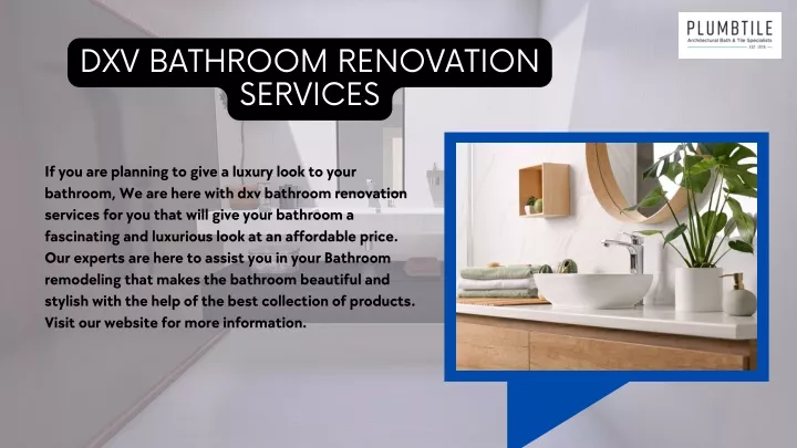 dxv bathroom renovation services