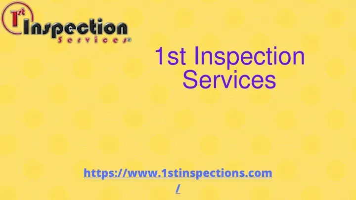 1st inspection services