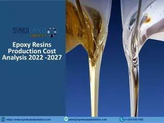epoxy resins production cost analysis 2022 2027
