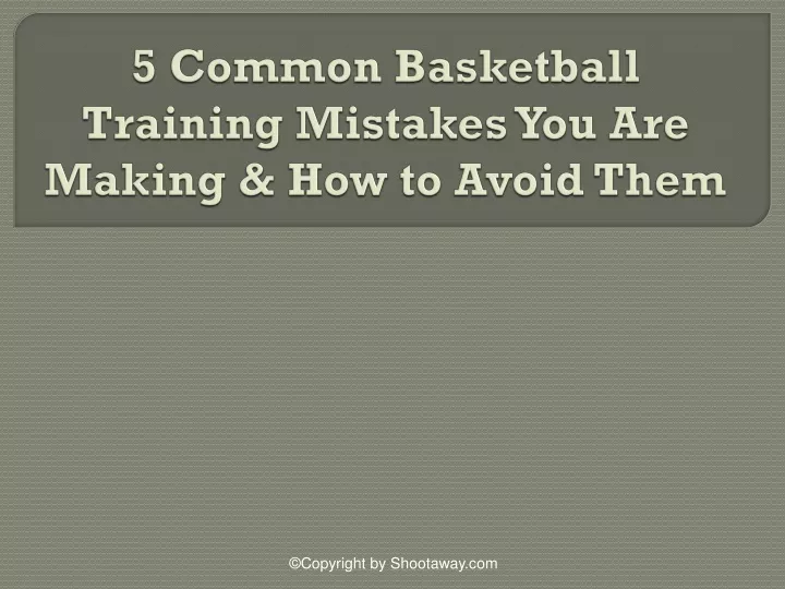 5 common basketball training mistakes you are making how to avoid them