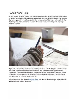 term paper help