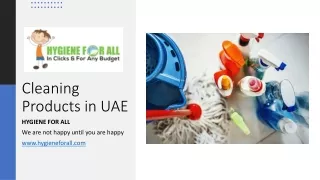 cleaning products in uae