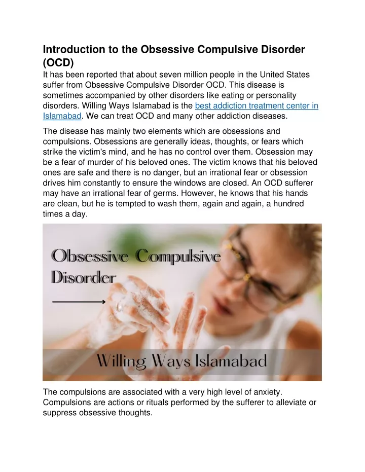 introduction to the obsessive compulsive disorder