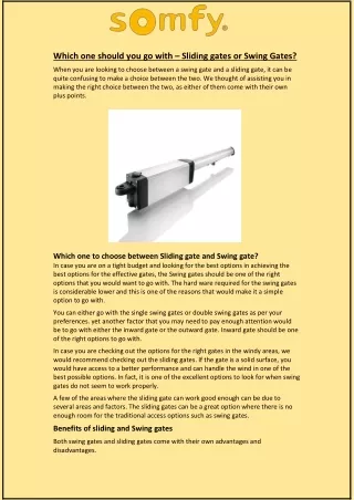 which one should you go with sliding gates