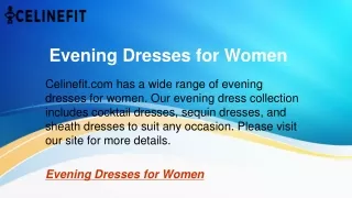 Evening Dresses for Women  Celinefit.com
