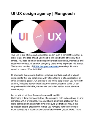 ui ux design agency mongoosh