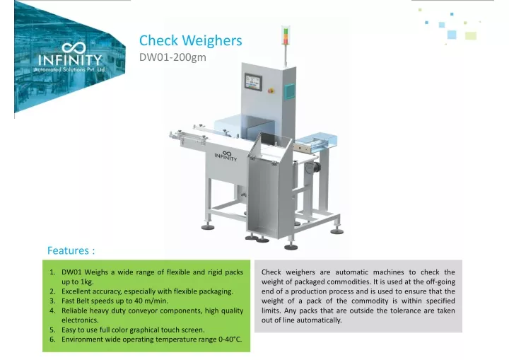 check weighers dw01 200gm