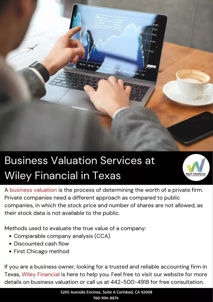 business valuation services at wiley financial