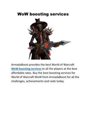 wow boosting services