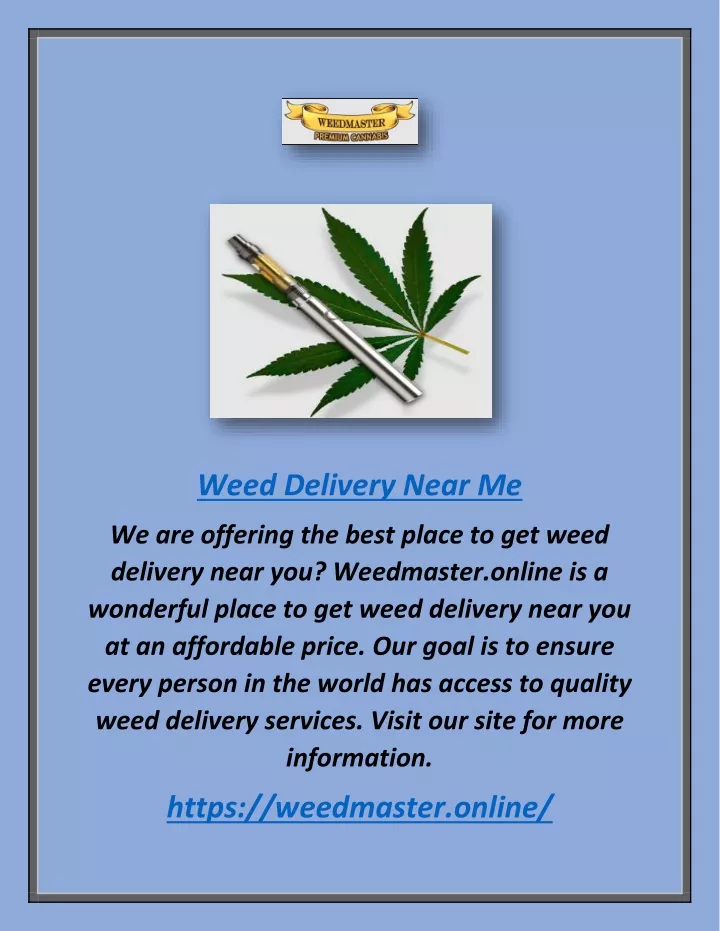 weed delivery near me