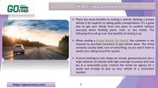 Best deals on various Car Rentals