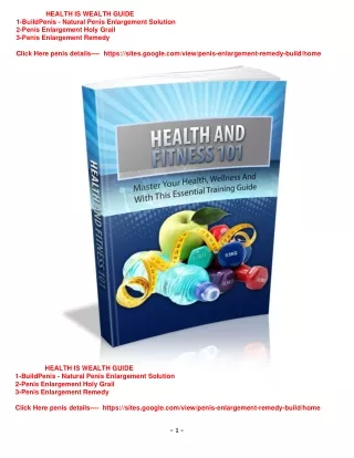 health is wealth guide 1 buildpenis natural penis