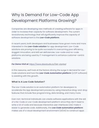 Low Code Application Development Platform | Dew Studio