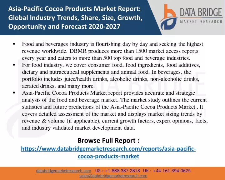 asia pacific cocoa products market report global