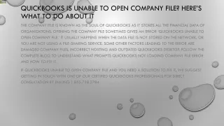 quickbooks is unable to open company file here s what to do about it