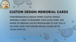 custom design memorial cards
