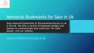 Memorial Bookmarks for Sale in Uk  Eternalmemorialcard.co.uk