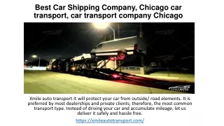 Chicago car transport, car transport company Chicago