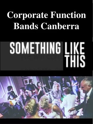 Corporate Function Bands Canberra