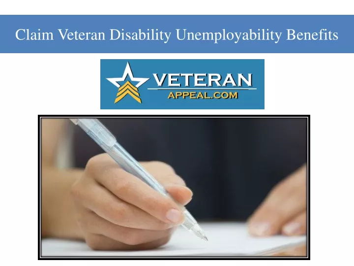 claim veteran disability unemployability benefits