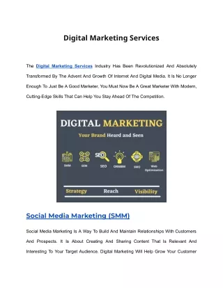 Digital Marketing Services