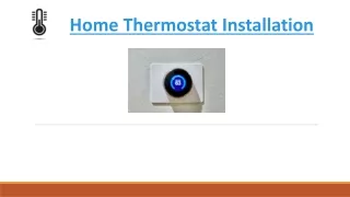 Home Thermostat Installation