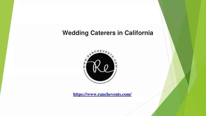 wedding c aterers in california