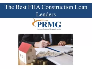 The Best FHA Construction Loan Lenders