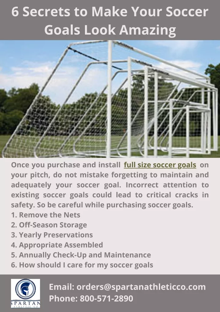 6 secrets to make your soccer goals look amazing