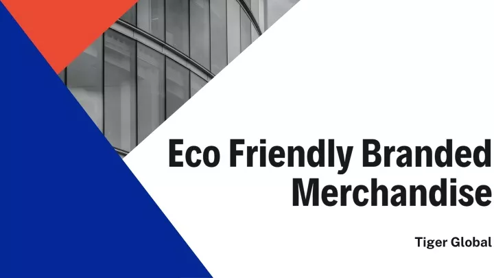 eco friendly branded merchandise