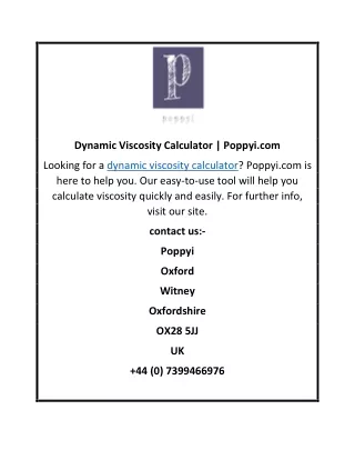 dynamic viscosity calculator poppyi com