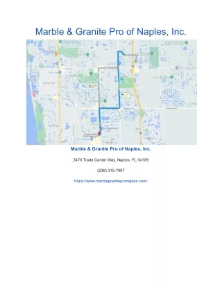 marble granite pro of naples inc