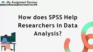 how does spss help researchers in data analysis