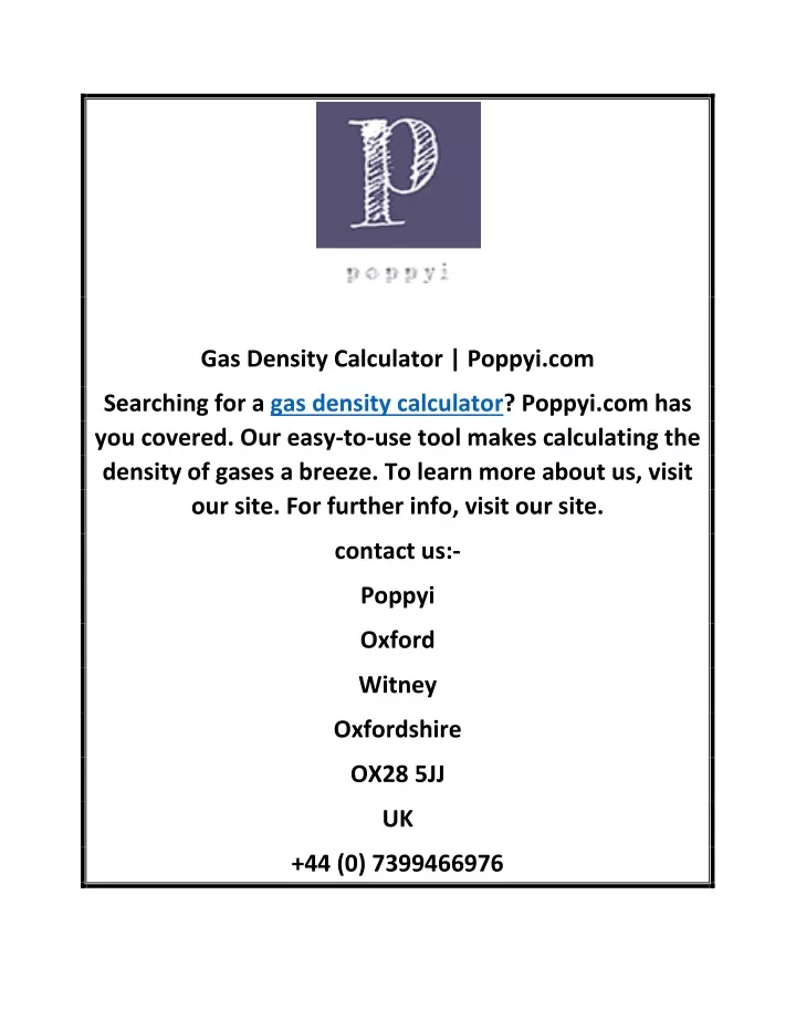 gas density calculator poppyi com